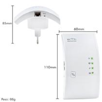 Repetidor Sinal Wifi Amplificador Expansor 300mbps Botão wps Rede Wireless Internet Branco Ori - Lehmox