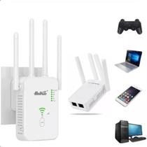 Repetidor WiFi com 4 Antenas de Alta Potência para Sinal Estável - Entrega Rápida