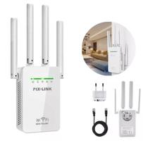 Repetidor WiFi com 4 Antenas de Alta Potência para Sinal Estável - Entrega Rápida