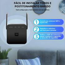 Repetidor WIFI Sem Fio De Longo Alcance 300Mbps 24GHz WPS Rede Wi-Fi Extender 802.11N FENVI Booster