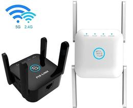 RepetidorWi-Fi 5G / 2G Pix-Link LV-AC24 1200Mbs banda dupla 5G AP Wireless com 4 Antenas