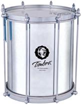 Repinique de 10 Polegadas por 30 cm em Alumínio Polido com Aro Cromado e Pele Leitosa