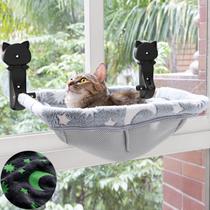 Repisa para Ventana para Gatos JUNSPOW Inalámbrica que Brilla en la Oscuridad, Soporta 18 kg