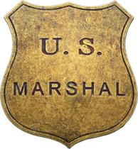 Replica Badge Old West US Marshal Metal Costume Prop Replica Badge Old West US Marshal Metal Costume Prop