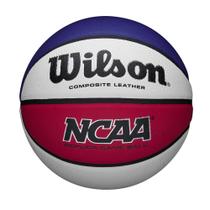 Réplica Basketball Wilson NCAA tamanho 7 29.5 vermelha/branca/azul