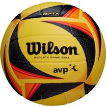 Réplica de Voleibol Wilson AVP OPTX - Tamanho Oficial - Amarelo/Preto/Vermelho