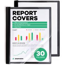 Report Covers, conjunto Paper Planet 30 de 8,5 x 11 polegadas com fechos de 3 pinos