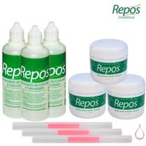 Repos 3 Amaciantes De Cutículas 120ml+3 Cremes 120gr+3 Molas