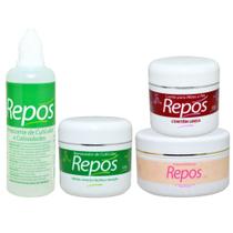 Repos Amaciante 120ml+120gr+uréia 120gr+esfoliante 250gr