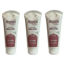 Repós Creme Mãos E Pés Com Ureia 3x110g