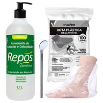 Repós Removedor de Calosidade 1,1L Spa dos Pés Botinha Espátula 222 e Válvula Pump - Repos