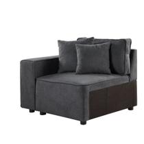 Reposabrazos Modular Yardlio para Sofá Silvester en Tela Gris