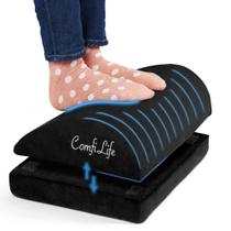 Reposapiés ComfiLife en Forma de Gota Ajustable de Espuma Viscoelástica Negra