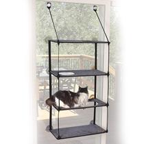 Reposera para Ventana para Gatos K&H Pet Products EZ Mount Quad Stack Reposera para Ventana para Gatos K&H Pet Products EZ Mount Quad Stack