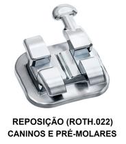Reposição de Bráquete Metálico Advance Roth 022 (Caninos e Pré-Mols.) Orthometric