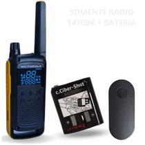 Reposição Rádio Comunicador T470 Com Bateria Ciber e Clip - Lellis Rocha