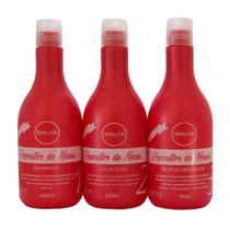 Repositor de Massa Sleeky Hair - Shampoo 500ml + Colágeno 500gr + Retexturizador 500Gr Prizer