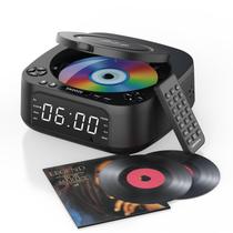 Reproductor de CD MONODEAL portátil con Bluetooth, carga inalámbrica y alarma