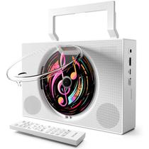 Reproductor de CD portátil ROADOM Bluetooth Radio FM 4000mAh