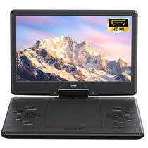 Reproductor de DVD portátil ieGeek de 14,1" con pantalla giratoria, HDMI y USB
