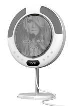 Reprodutor de CD 9H com Bluetooth, rádio FM, suporte de parede e base de mesa Reprodutor de CD 9H com Bluetooth, rádio FM, suporte de parede e base de mesa