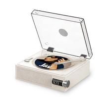 Reprodutor de CD Bluetooth HSAIKJ Retrô com bateria de 2000mAh, alto-falantes e controle remoto