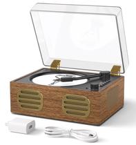 Reprodutor de CD MANGOSTAN Bluetooth Madeira Nogueira Retrô Reprodutor de CD MANGOSTAN Bluetooth Madeira Nogueira Retrô