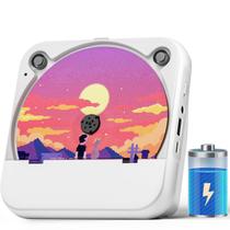 Reprodutor de CD Portátil Bluetooth ZYOKATA com Bateria de 2000mAh