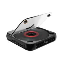 Reprodutor De CD Portátil BT5.1 Com Capa À Prova De Poeira, Display LED, 6 Modos, Repetição A-B,