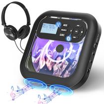 Reprodutor de CD portátil Erasiny com Bluetooth, transmissor FM e AUX Reprodutor de CD portátil Erasiny com Bluetooth, transmissor FM e AUX