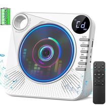 Reprodutor de CD portátil Gracioso com Bluetooth, 4000 mAh, recarregável
