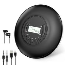 Reprodutor de CD portátil Gueray Bluetooth com LCD e anti-salto