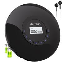 Reprodutor de CD portátil Hernido recarregável com AUX e proteção anti-salto