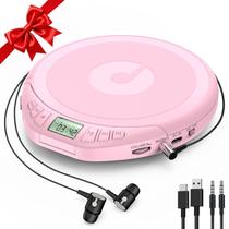 Reprodutor de CD portátil Kegaudio com proteção anti-salto, visor LCD e MP3