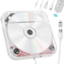 Reprodutor de CD portátil para carro Dislind com USB, AUX e adaptador USB-C