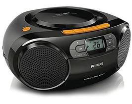 Reprodutor de CD portátil Philips Boombox MP3 Cassete Prata Reprodutor de CD portátil Philips Boombox MP3 Cassete Prata