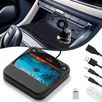 Reprodutor de CD USB portátil Dislind com USB-C e AUX para carro