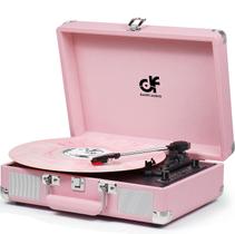 Reprodutor de Discos DANFI AUDIO DF Vintage Pink com Bluetooth