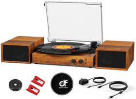 Reprodutor de Discos de Vinil DANFI AUDIO DF Vintage Bluetooth - 3 Velocidades