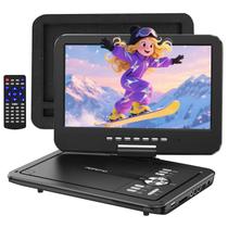 Reprodutor de DVD portátil POFOTO 12,5" com tela HD giratória de 10,5"