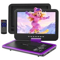 Reprodutor de DVD portátil POFOTO 12,5" roxo, bateria de 6 horas Reprodutor de DVD portátil POFOTO 12,5" roxo, bateria de 6 horas