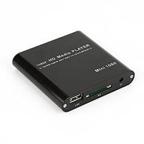Reprodutor de mídia AXGear Mini HDMI 1080P Full HD USB SD