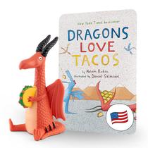 Reproduza áudio Tonies Dragons Love Tacos com brinquedo de personagem
