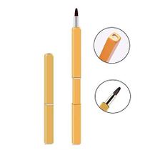 Requintado Professional Lip Brush Aplicadores-Pincéis de Batom Retrátil- Batom Gloss Maquiagem Brush Tool Para Mulheres e Meninas (Ouro)