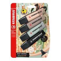 Resaltador STABILO BOSS ORIGINAL NatureCOLORS Paquete de 4