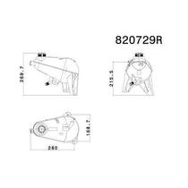 RESERVATORIO DAGUA RADIADOR para NISSAN FRONTIER X-TERRA 2.8