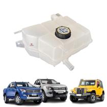 Reservatório de água do radiador da ranger simples e dupla 2.5l flex 4x2 e diesel 4x4 2012 2013 2014 2015 2016 e troller - original (ab398k218aa)