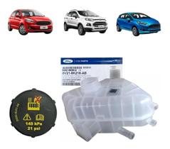 Reservatório de Água do Radiador + Tampa Original Ford KA 1.0 3CC de 2014 a 2021 Reservatório de Água do Radiador + Tampa Original Ford KA 1.0 3CC de 2014 a 2021