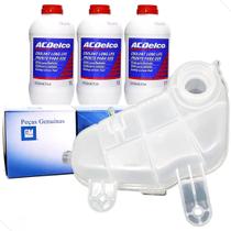Reservatório De Água Radiador + 3L Fluído Acdelco Original Gm Onix Spin Cobalt Sonic Prisma 2012 Á 2019 95048411