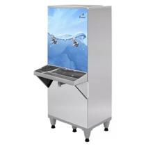 Resfriador bebedouro de agua industrial de coluna 50l frisbel 2 torneiras